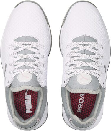 Жіноче golf-взуття PUMA Proadapt Alphacat, білий, сріблястий, рожевий, розмір 37 EU