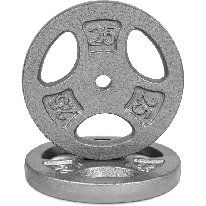 Стандартні диски для штанги CAP Barbell, 2,5 см, 11,3 кг, сірі, 2 шт.