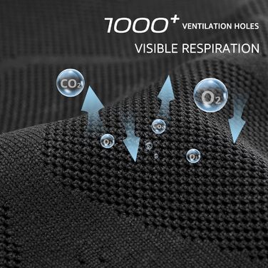 Жіночі кросівки HKR: чорні, легкі, дихаючі, для занять спортом та відпочинку, розмір 41 EU