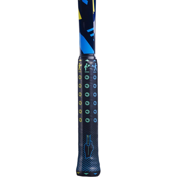Дитяча тенісна ракетка Babolat Ballfighter 25, синьо-жовта, натягнута, 220 г