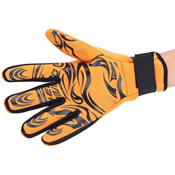 Рукавички для плавання VGEBY1, 2 мм неопрен, 5 пальців, для водного спорту, дорослі (Помаранчевий, L)