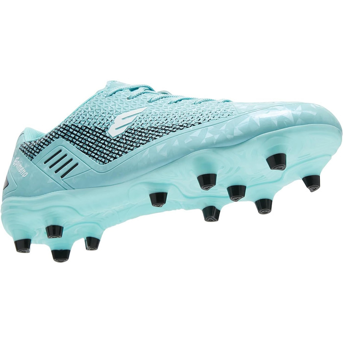 Чоловічі футбольні бутси для гри на траві, легкі, з покращеним зчепленням та комфортом (36 EU, Аквамарин Чорний)