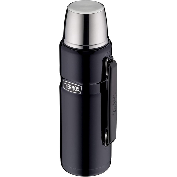 Термос Thermos Stainless King 1,2 л, нержавіюча сталь, синій, ізотермічна пляшка для напоїв