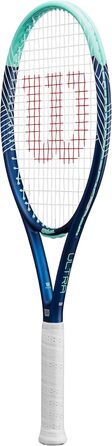 Тенісна ракетка Wilson Ultra Power 100 для дорослих, синьо-бірюзова, розмір ручки 4-1/4 (2), унісекс