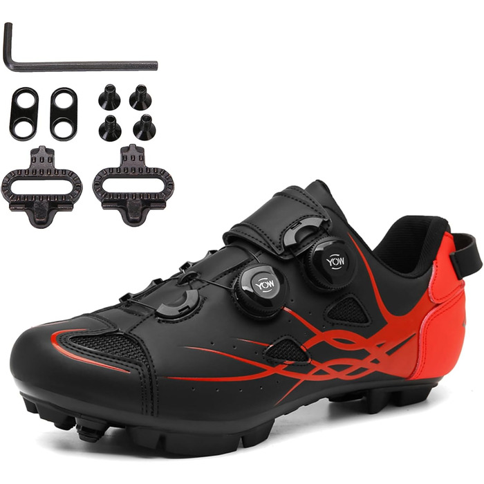 Велосипедні шкарпетки для чоловіків та жінок, велотуфлі MTB, шосейні велотуфлі, сумісні з SPD, 2 болти, з клітами, для їзди на велосипеді, розмір 36 EU