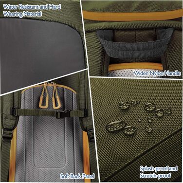 Рюкзак для лижного спорядження Unigear 50L/70L з відділенням для шолома, 50/70 літрів, армійний зелений