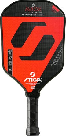 Ракетка для піклболу STIGA Aviox Fiber Poly Pro, червона