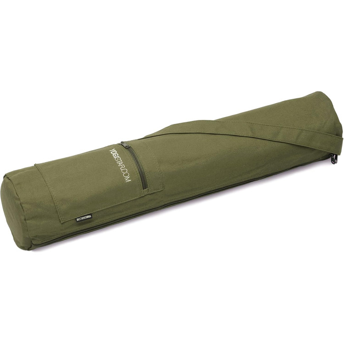 Сумка для йоги Yogistar Yogibag Basic на блискавці, бавовна, 65 см, оливкова