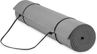 Йога-мат Gaiam Essentials з ременем, 183×61×0,6 см, високоякісний килимок для йоги