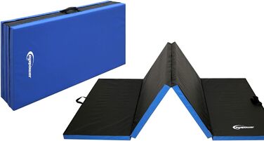 Складаний гімнастичний мат EYEPOWER 240x120 см, товщина 5 см – м'який мат для акробатики, йоги, спорту, для дітей та дорослих, захисний мат для дому та вулиці