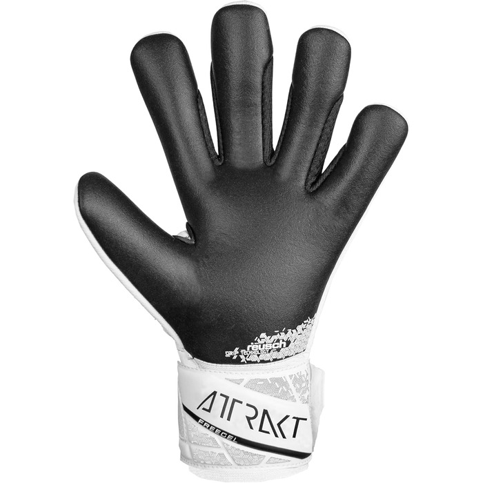 Воротарські рукавички Reusch Attrakt Freegel Silver, біло-чорні, розмір 8.5