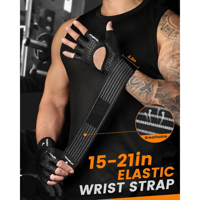 Фітнес рукавички ATERCEL для чоловіків та жінок: рукавички для тренувань, силових вправ, кросфіту, важкої атлетики та тренувань у залі