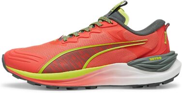 Жіночі бігові кросівки PUMA Electrify Nitro 3 Tr WNS для бігу по дорогах (37 EU, Active Red Mineral Gray Lime Pow)