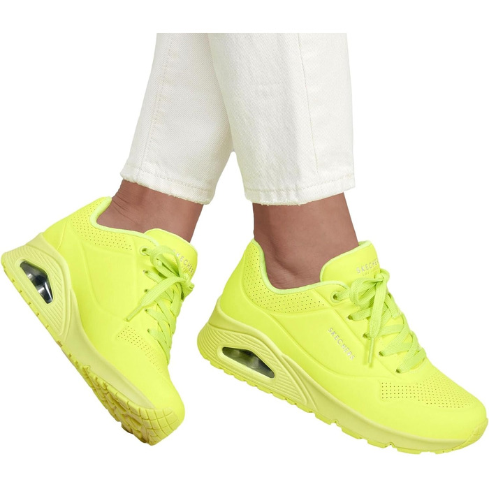 Кросівки жіночі Skechers UNO 73667/NORG жовті, розмір 39 EU - оригінальні та зручні