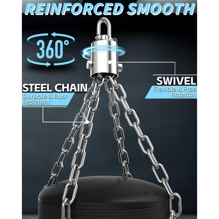 Боксерський мішок ASBRAVO для дорослих, 4 фути, PU, 12oz, комплект з рукавичками для MMA, муай-тай, кікбоксингу, тренувань вдома, бойових мистецтв (порожній), чорний