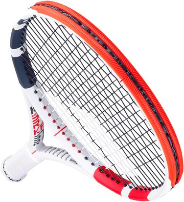 Тенісна ракетка Babolat Pure Strike 16/19 для дорослих, унісекс, біло-червона-чорна