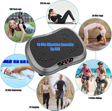 Віброплатформа для тренувань AXV, Mini-Fitness, Лімфодренаж для схуднення та тонусу, Домашній спортзал