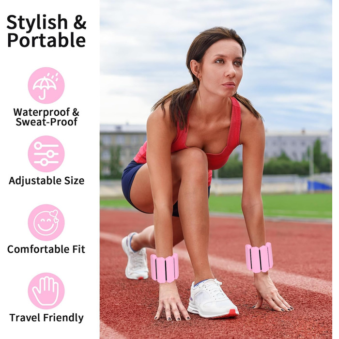 Набір манжет з обтяженнями для зап'ястя та кісточок KOOOGEAR 2 шт. (1 кг, 2*0.5 кг)