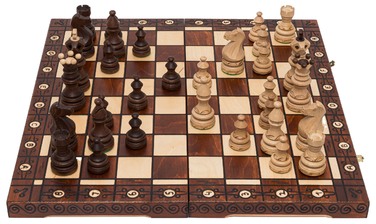 Великі ексклюзивні дерев'яні шахи IMPERATOR — 52 x 52 см + подарунковий чохол