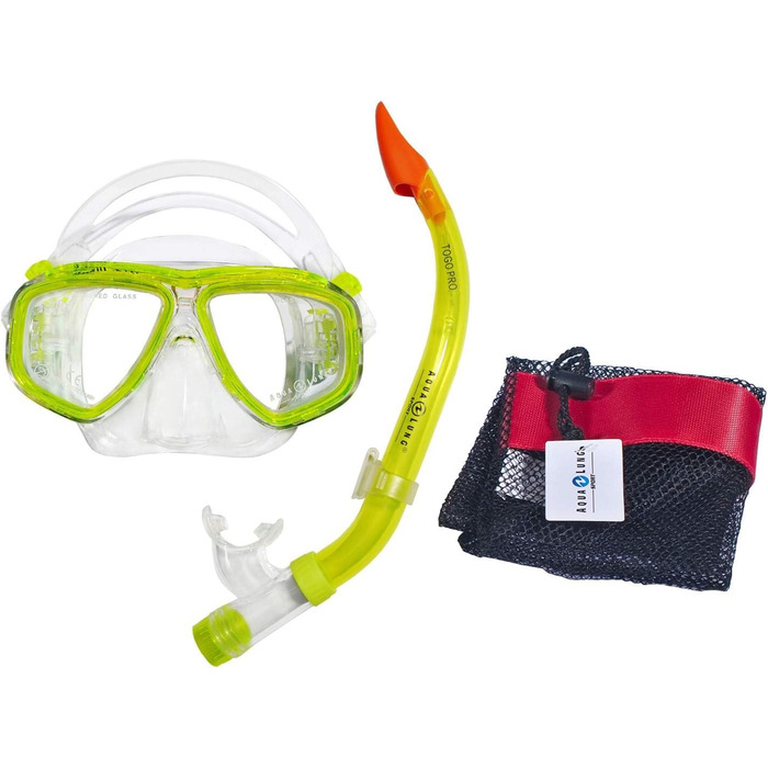 Набір для плавання Aqua Lung Sport Java PRO/Togo PRO, лайм, прозорий, розмір M