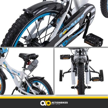 Дитяче велосипед Donaldo 16 дюймів | 12, 16, 20 дюймів | V-Brake гальма | для дітей 2-9 років | з брудозахистом