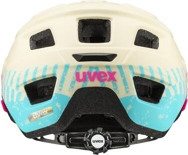 Велошолом Uvex Access для MTB, жіночий/чоловічий, регульований розмір 52-57 см, полегшений, з вентиляцією, пісочно-рожевий/аква матовий