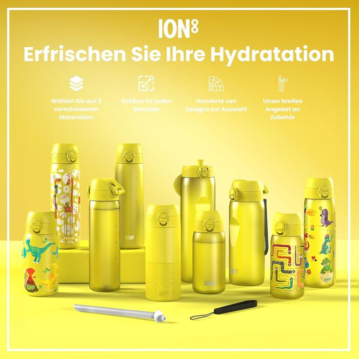 Пляшка для води Ion8 1 літр, 1000 мл, не протікає, зручна для спорту, BPA-free, з кришкою на засувці, легко миється, для фітнесу та тренажерного залу