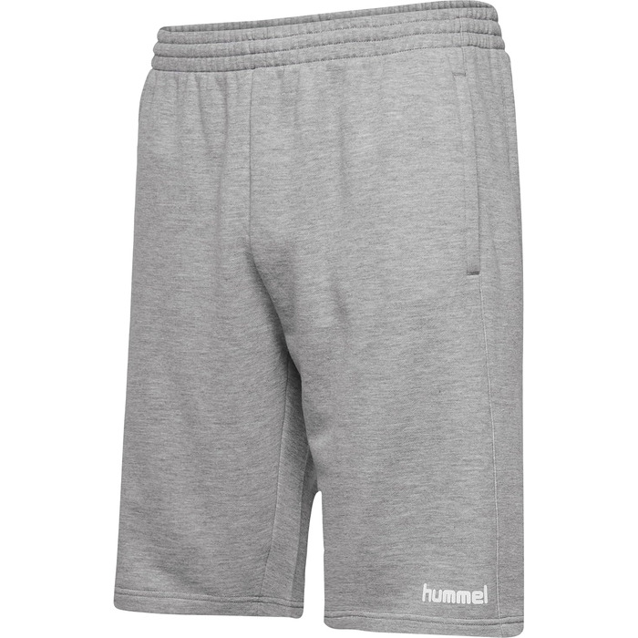 Чоловічі спортивні шорти Hummel Core Poly дихаючі, сірий меланж, розмір L